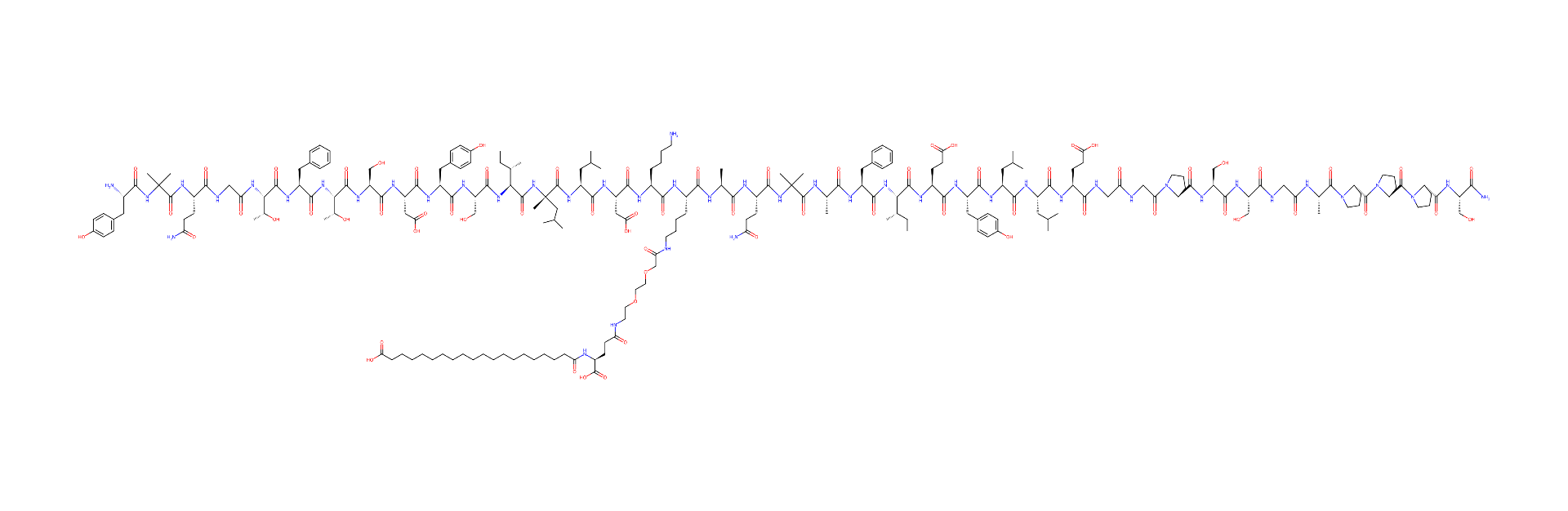 Retatrutide 10 mg molecular structure