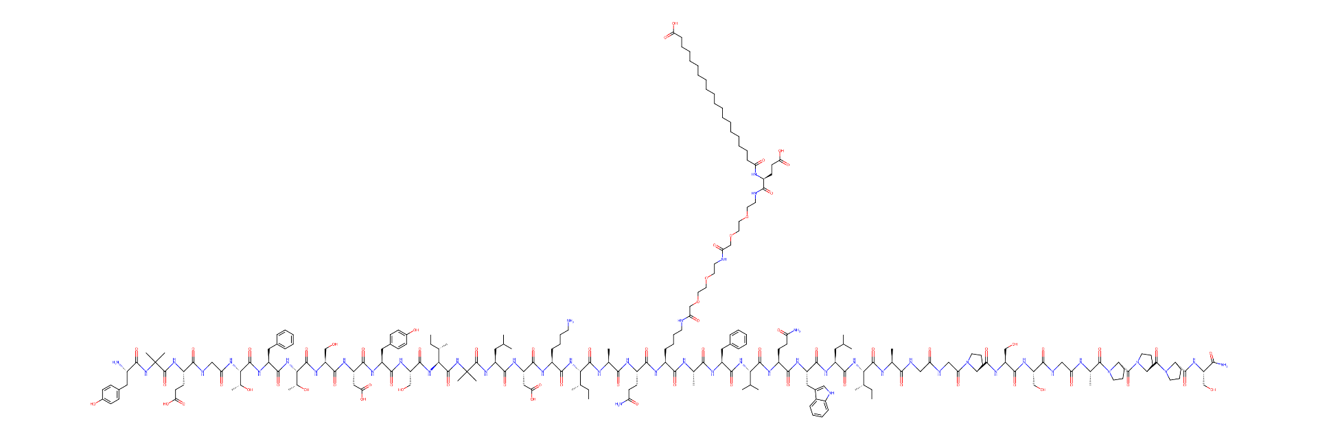 Tirzepatide 10 mg molecular structure