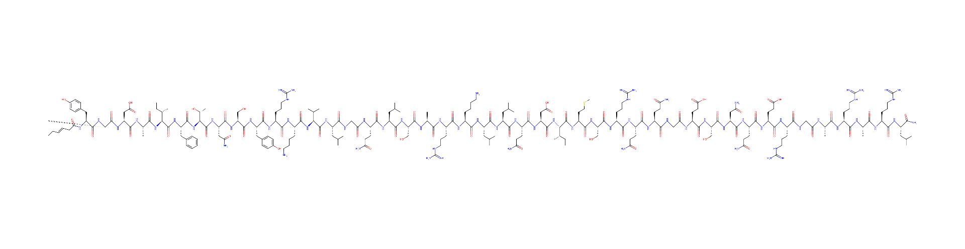 Tesamorelin 10 mg molecular structure