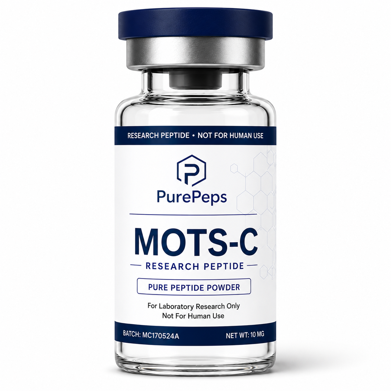 Laboratory vial of MOTS-c 10 mg
